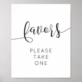 Rustieke Script Favorenkaart Poster