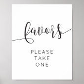 Rustieke Script Favorieten Bord Poster (Voorkant)