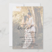 Rustieke Script Foto Modern Vrijgezellenfeest Kaart (Voorkant)