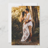 Rustieke Script Foto Modern Vrijgezellenfeest Kaart (Achterkant)