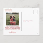 Rustieke Script Foto Moderne Kerstmis Feestdagenkaart (Achterkant)