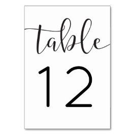 Rustieke Script Table Kaarten Trouwtafel nummers