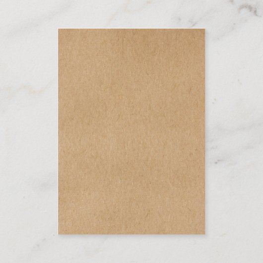 Rustieke Script Wedding Dank u Receptie Kaart Plaatskaartje (Achterkant)