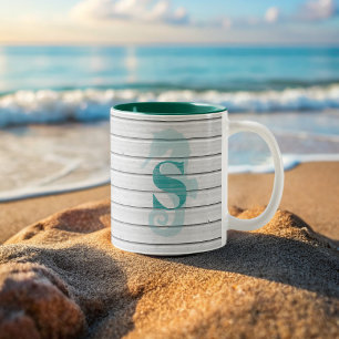Rustieke Seahorse Beach House Kustkoffie Mok