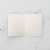 Rustieke Seahorse Donkerblauw Strand Bruiloft Bedankkaart (Binnen)