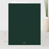 Rustieke Seizoensgebonden Winter Pine Krans Gevouw Kaart (Achterkant)