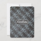 Rustieke Sereniteit Blauwe Metselpot Krijtbord Tro Kaart (Voorkant)