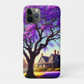 **"Rustieke sereniteit: de Paarse Jacaranda's omhe Case-Mate iPhone Case (Achterkant)
