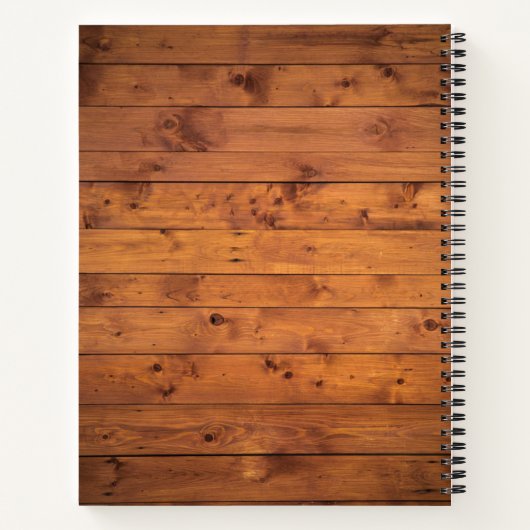 Rustieke Shabby Chic Bloemige Trouw Bruidsfeest  Notitieboek (Achterkant)