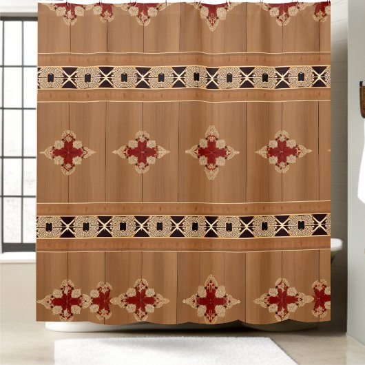 Rustieke Shabby Chic Douche Gordijnen Stijl 1