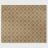 Rustieke Shabby Chic Quatrefoil Patroon Cadeaupapier (Vlak)