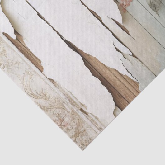 Rustieke Shabby Floral Wallpaper Decoupage Tissuepapier (Detail)