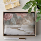 Rustieke Shabby Floral Wallpaper Decoupage Tissuepapier (Geschenk)