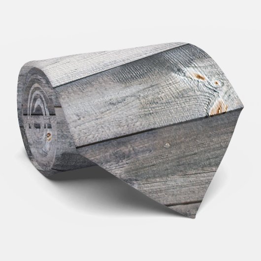 Rustieke Shiplap Houten Boards Gestreept Patroon Stropdas (Opgerold)