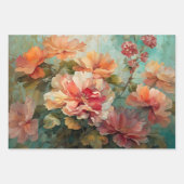  rustieke Sinaasappel Bloemen Decoupage Papieren S Inpakpapier Vel (Voorkant 3)