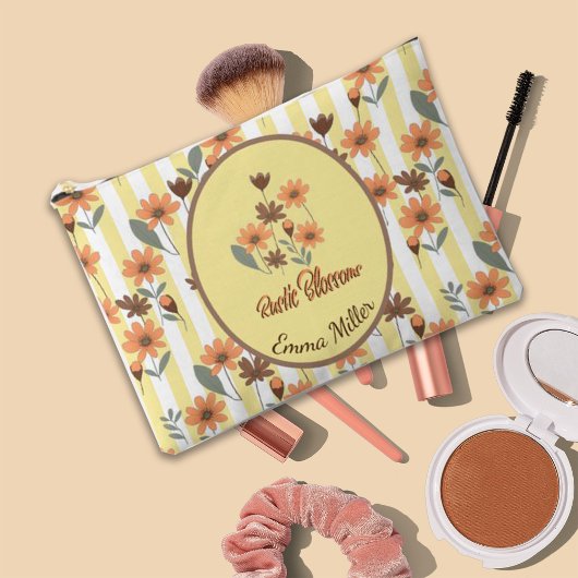 Rustieke Sinaasappel Bloesems Yellow Stripes Custo Etui