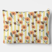 Rustieke Sinaasappel Bloesems Yellow Stripes Custo Etui (Achterkant)
