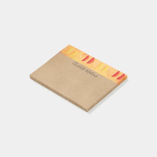 Rustieke Sinaasappel en Citroenen Citrus Persoonli Post-it® Notes (Schuin)