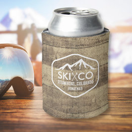 Rustieke Ski Mountain Stoomboot CO Hout Bier Blikjeskoeler
