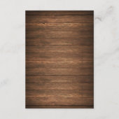 Rustieke slinger van lichten RSVP kaart (Achterkant)