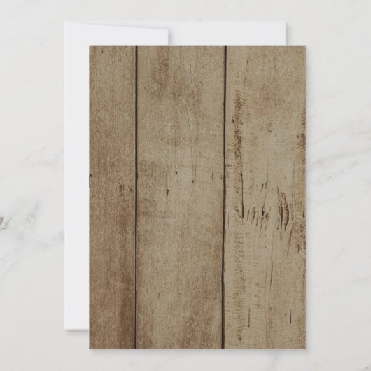 Rustieke slingerlichten bruiloft Elopement Feest Kaart (Achterkant)