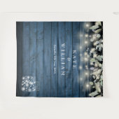 Rustieke slingerlichten Metselpotten Foto-achtergr Wandkleed (Voorkant (horizontaal))