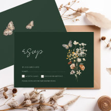 Rustieke Smaragd Groene Herfst Wildbloemen Bruilof