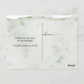 Rustieke smaragdgroene juweel Toon landschap Save  Briefkaart (Achterkant)