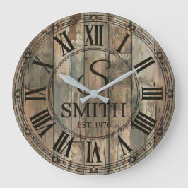 Rustieke Smith familie klok | Boerderij decoratie