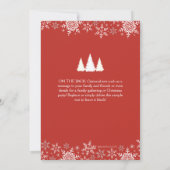 Rustieke Sneeuwvlokken 4 Foto Collage Kerstmis Feestdagenkaart (Achterkant)