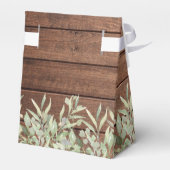 Rustieke snoerlampjes groene bruidsdouche bedankdoosjes (Achterkant)