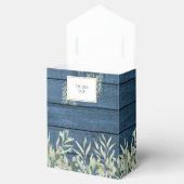 Rustieke snoerlampjes groene bruidsdouche bedankdoosjes (Geopend)