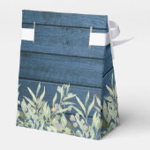 Rustieke snoerlampjes groene bruidsdouche bedankdoosjes (Achterkant)