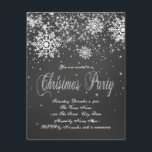 Rustieke Snowflake Chalk Corporate Christmas Party Kaart<br><div class="desc">rustieke zwart-wit krijt sneeuwvlok krijtbord kerstfeest uitnodiging. Deze eenvoudige elegante zwart-wit sneeuwvlok kerstfeest uitnodiging is gemakkelijk aangepast voor uw evenement door het toevoegen van uw gegevens in de lettertype stijl en formulering van uw keuze.</div>