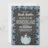 Rustieke Snowflake Party Thema Kaart (Voorkant)