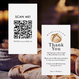 Rustieke Sourdough Laat een Review QR Code Visitekaartje