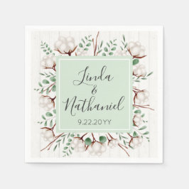 Rustieke Southern Cotton & Wood Country Boerderij Servet