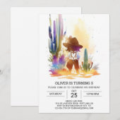 Rustieke Southern Cowboy Verjaardag Kaart (Voorkant / Achterkant)