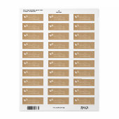 Rustieke Speciale Levering Ooievaar Retouradres Ba Etiket (Full Sheet)