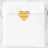 Rustieke Spice Mosterd Zonnebloem Bridal Hart Sticker (Tas)