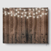 Rustieke Sprookje Roos Glazen Dome Bruiloft Gastenboek (Achterkant)