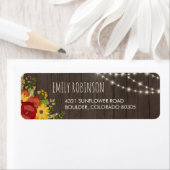 Rustieke Sprookjeslichten Hout Graan & Bloemen Etiket (Insitu)