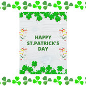 Rustieke St. Patrick's Day Shamrock-viering Briefkaart