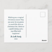 Rustieke stad kerst briefkaart (Achterkant)