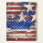 Rustieke Stars and Stripes Planner (Achterkant)