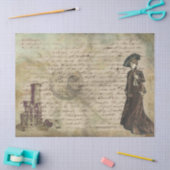  rustieke Steampunk Sun Lady Decoupage Tissuepapier (Craft)