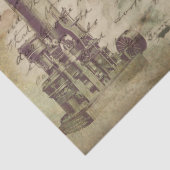  rustieke Steampunk Sun Lady Decoupage Tissuepapier (Detail)