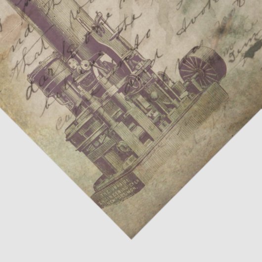  rustieke Steampunk Sun Lady Decoupage Tissuepapier (Detail)