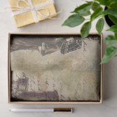  rustieke Steampunk Sun Lady Decoupage Tissuepapier (Geschenk)