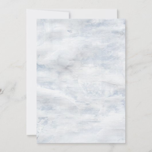 rustieke stencil botanische elegante bruiloft kaart (Achterkant)